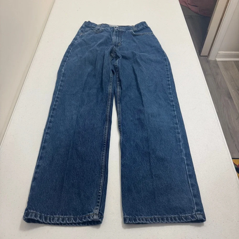 Arizona Jean Company Loose Fit Blue Denim Jeans Medium Wash Size 16 Regular‎